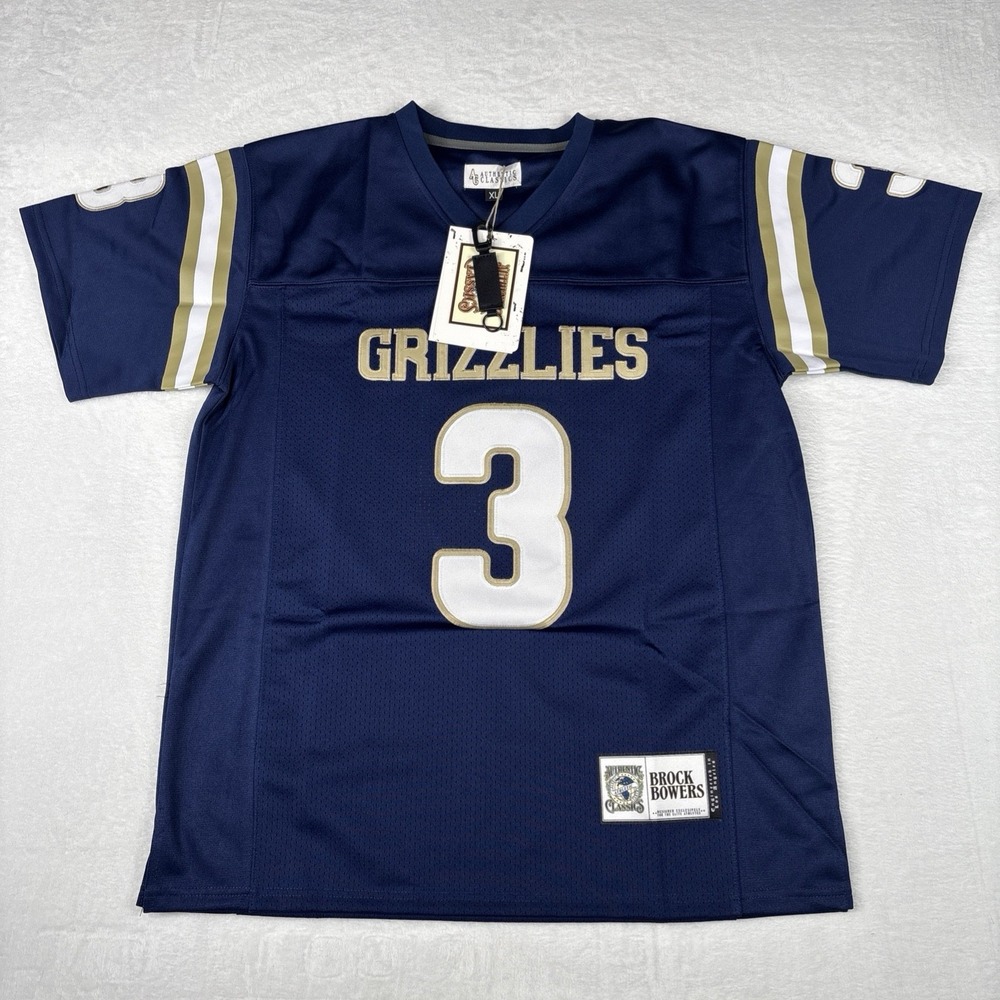 Headgear Classics Brock Bowers Napa High School Grizzlies Jersey Mens XL Navy #3